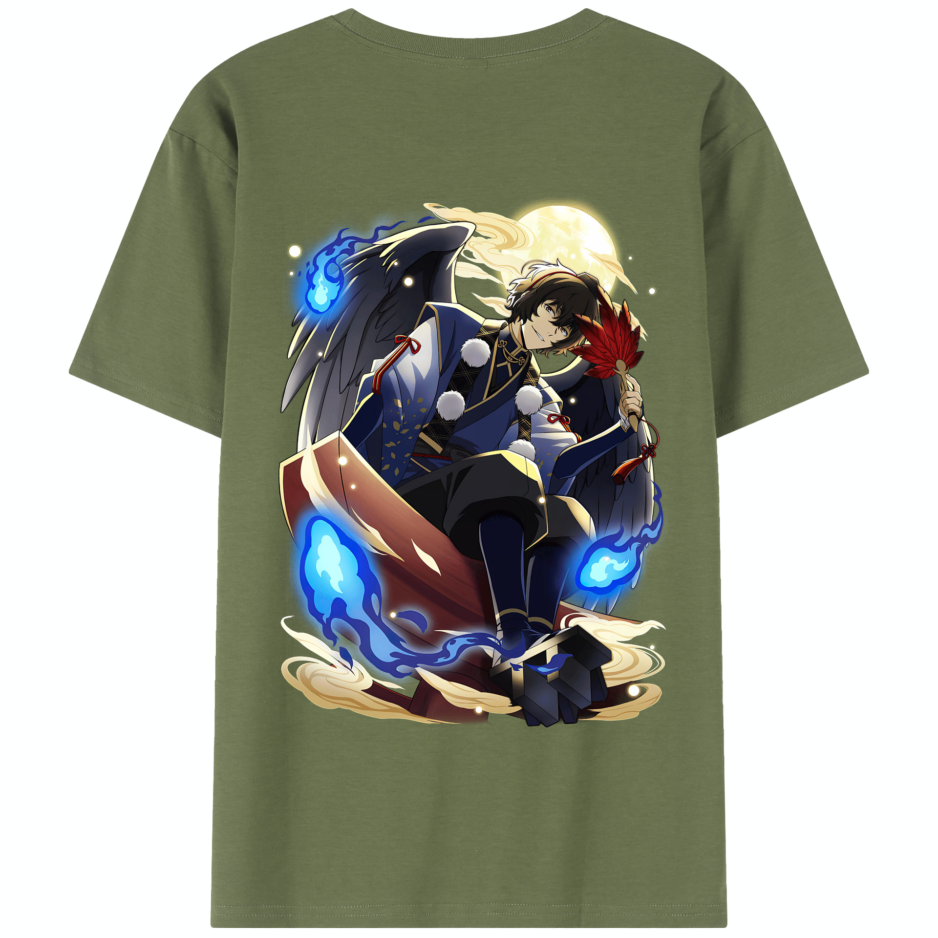 （画像用） 文豪ストレイドッグス Bungo Stray Dogs 綿100％半袖Tシャツ（背面プリント）